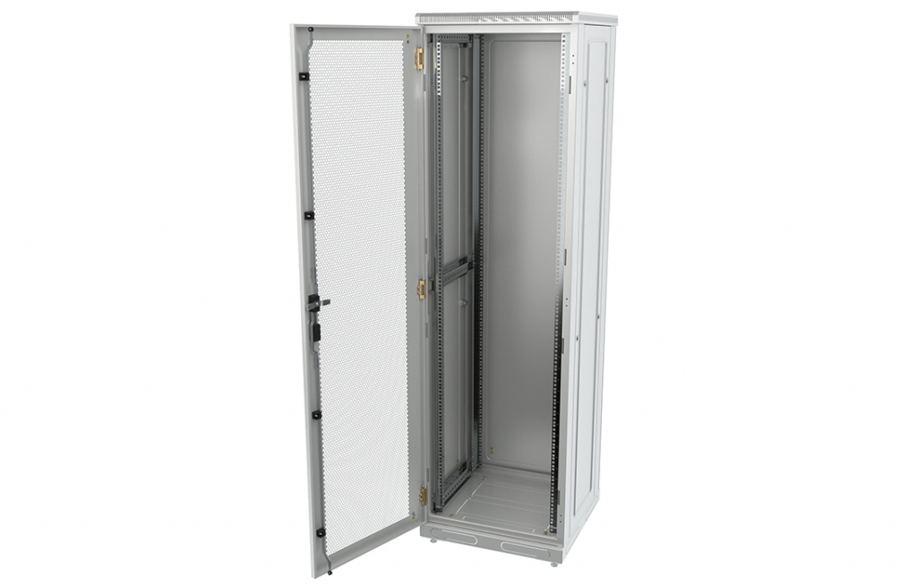 Шкаф телекоммуникационный напольный 19",42U(600x1000), ШТ-НП-42U-600-1000-П,  перфорированная РТ