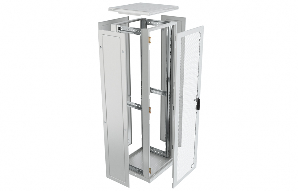 Шкаф телекоммуникационный напольный 19",42U(600x1000), ШТ-НП-42U-600-1000-П,  перфорированная РТ