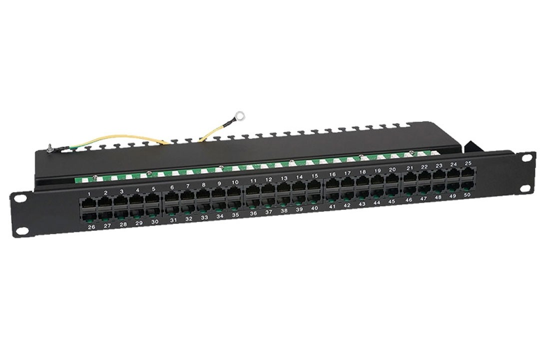 Патч-панель 19", 1U, 50 портов RJ-45 Патч-панель 19", 1U, 50 портов RJ-45