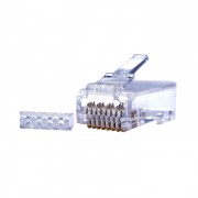 Коннектор RJ45 (8p8c) cat.6 с зажимом для несущего провода  (упак. 100 шт)
