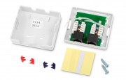 Hyperline SB2-1-8P8C-C6-SH-WH Розетка компьютерная Hyperline SB2-1-8P8C-C6-SH-WH Розетка компьютерная